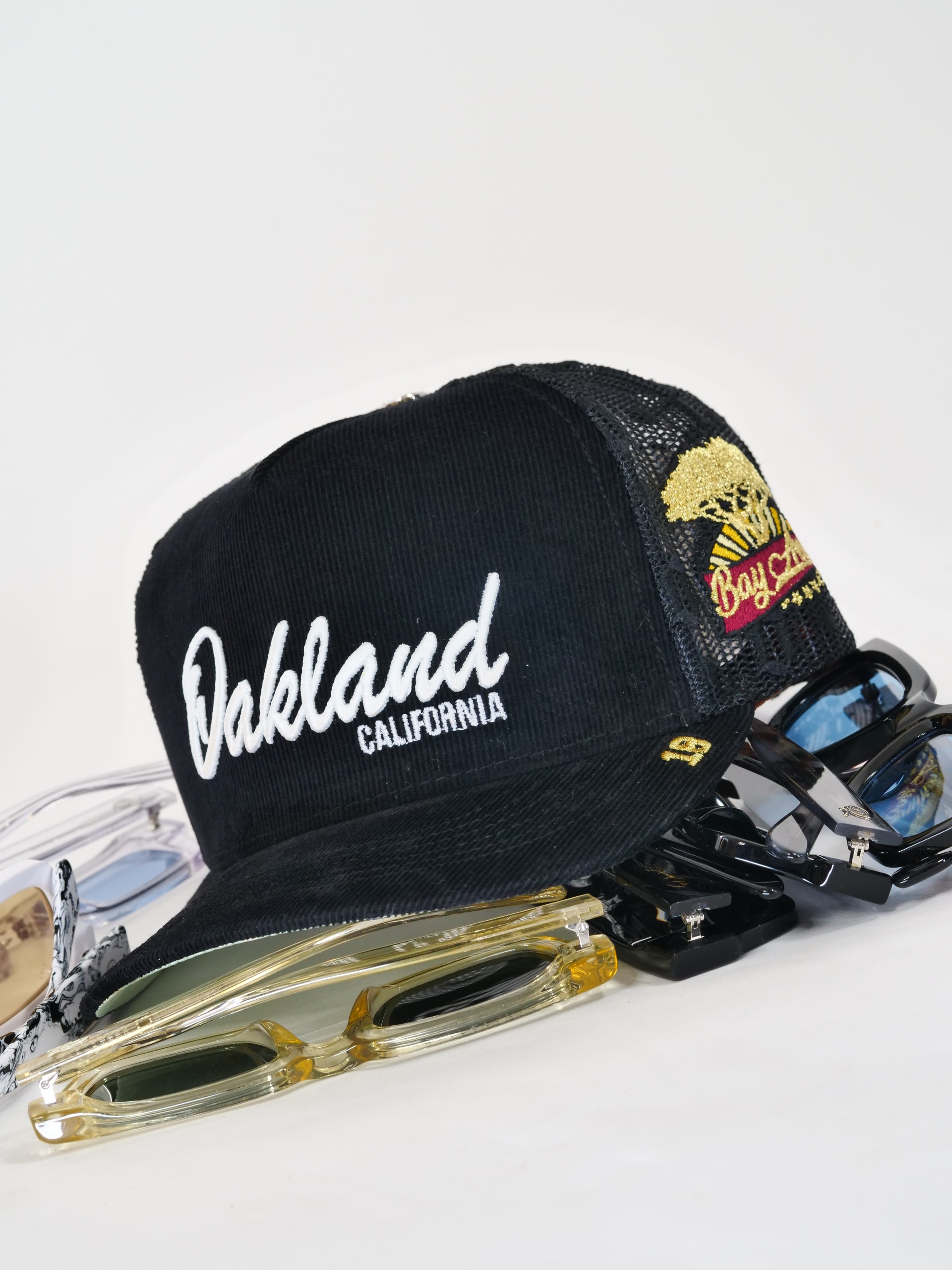 OG O: Odyssey Trucker (Black Corduroy/Mesh)