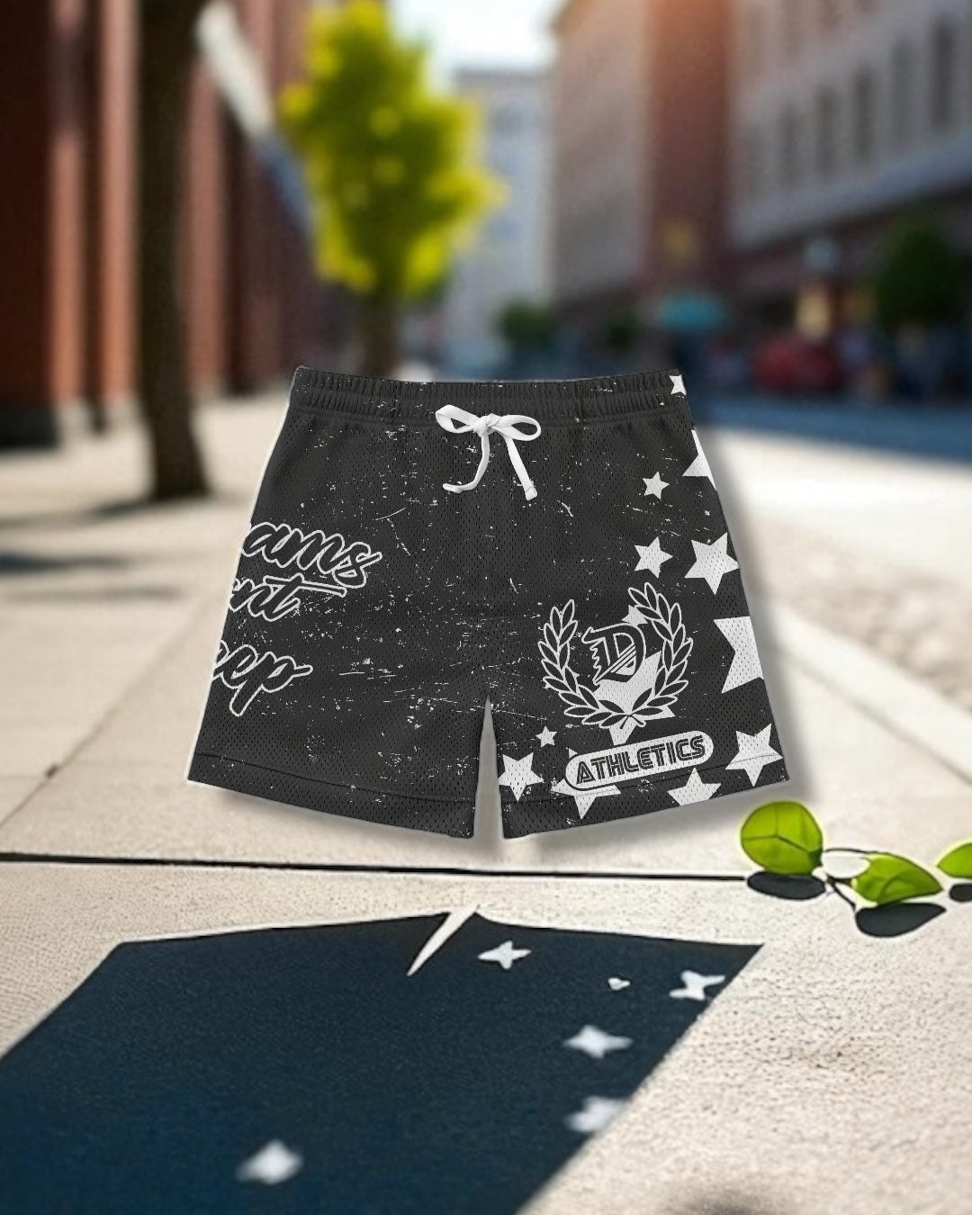 Reversible Shorts (Black Shooting Stars)