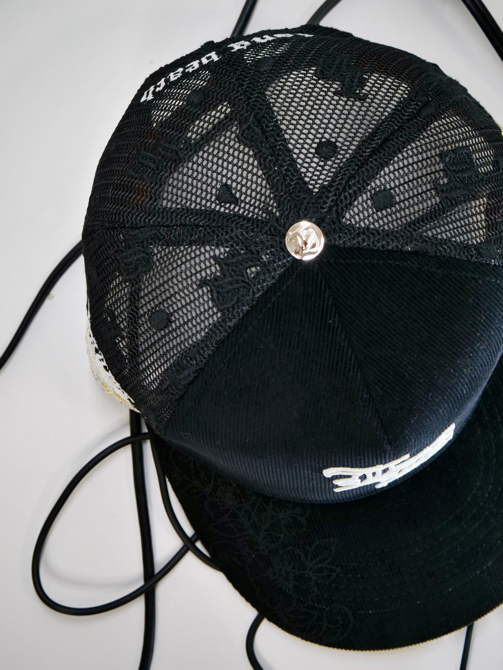 OG LB: Live Boundlessly Trucker (Black Corduroy/Mesh)