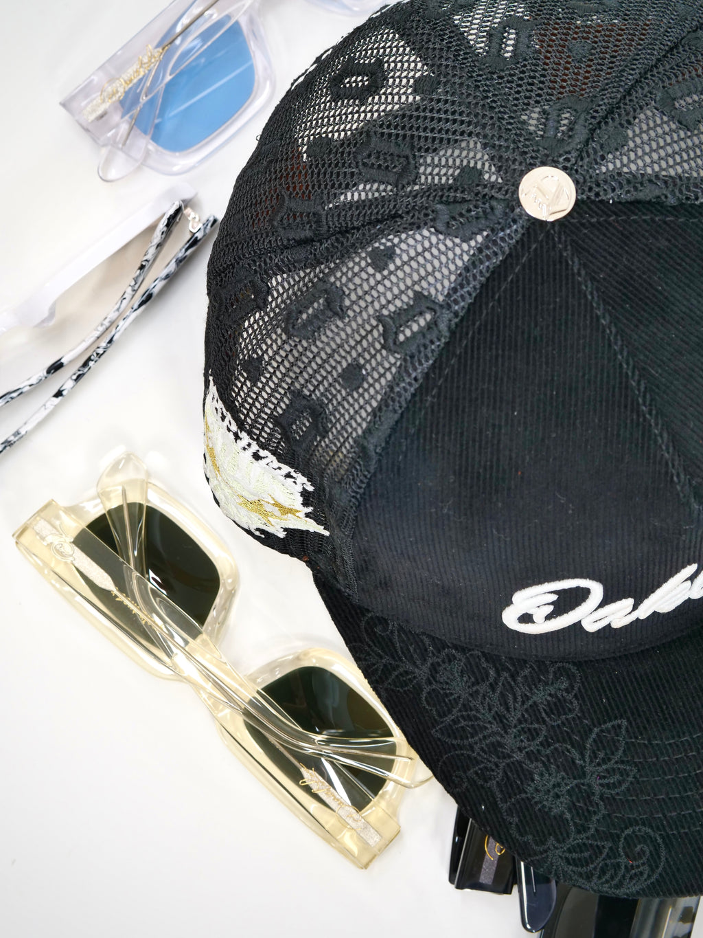 OG O: Odyssey Trucker (Black Corduroy/Mesh)