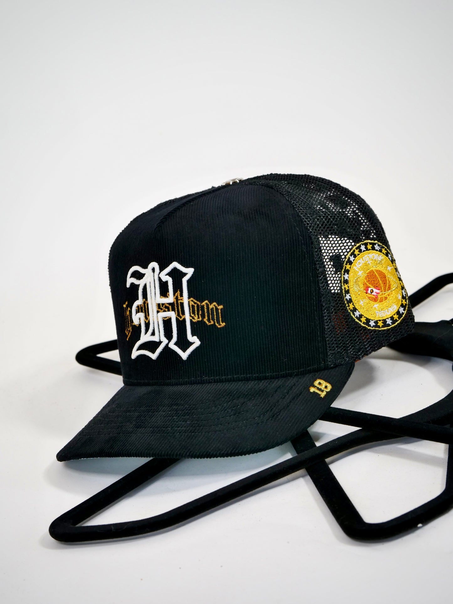 OG H-Town Trucker (Black Corduroy/Mesh)