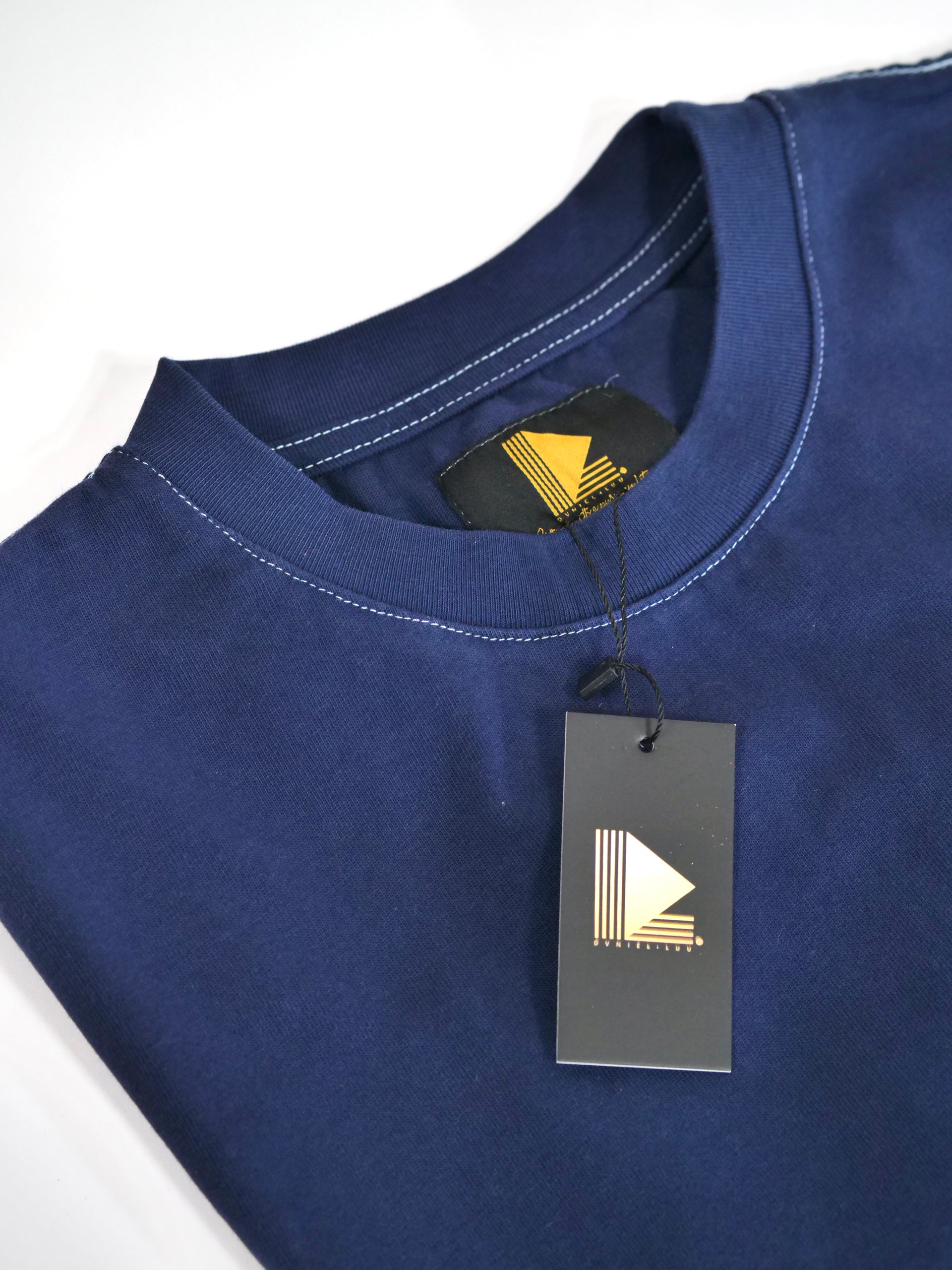 Heavyweight Drop Shoulder Tee (300+ GSM - Navy)