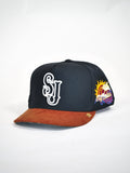 OG SJ: Self-Journey Snapback (Black/Tan Brown)