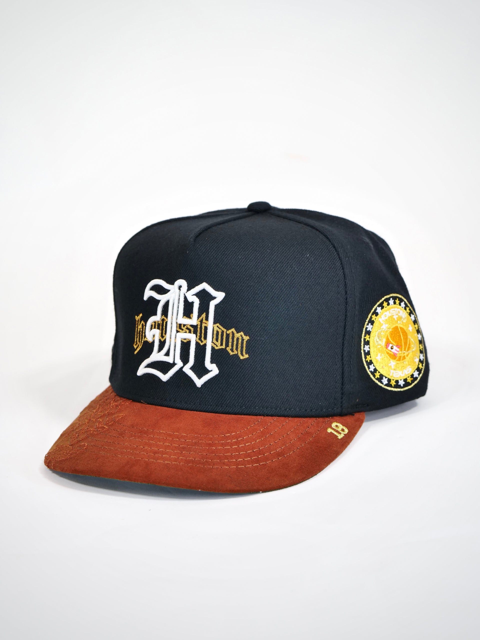 OG H-Town Snapback (Black/Tan Brown)