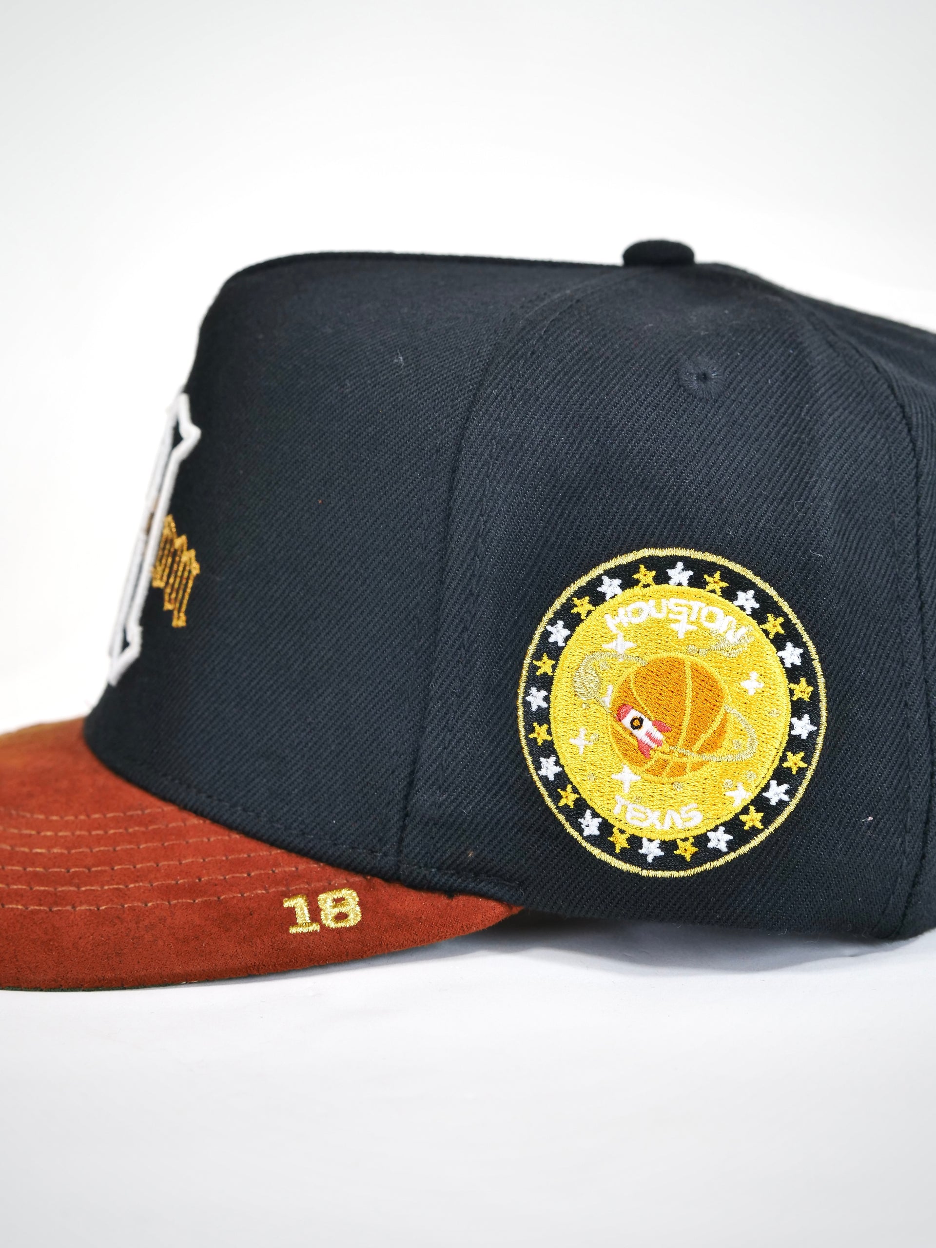 OG H-Town Snapback (Black/Tan Brown)