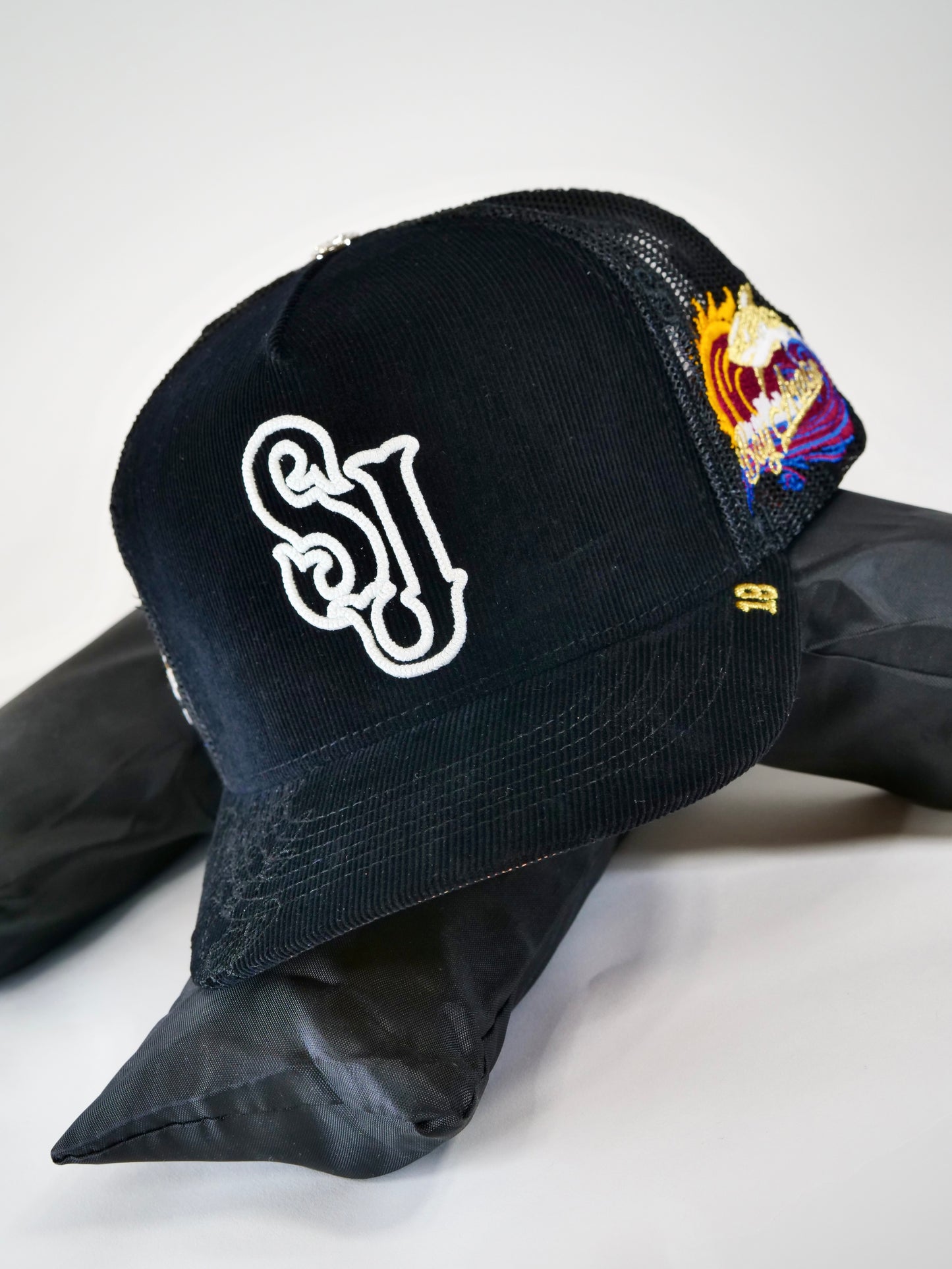 OG SJ: Cultural Roots Trucker (Black Corduroy/Mesh)