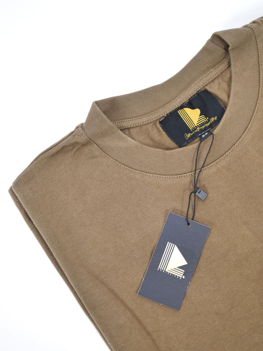 Heavyweight Drop Shoulder Tee (300+ GSM - Brown)