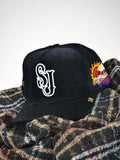 OG SJ: Serve with Joy Snapback (Black Corduroy/Green)