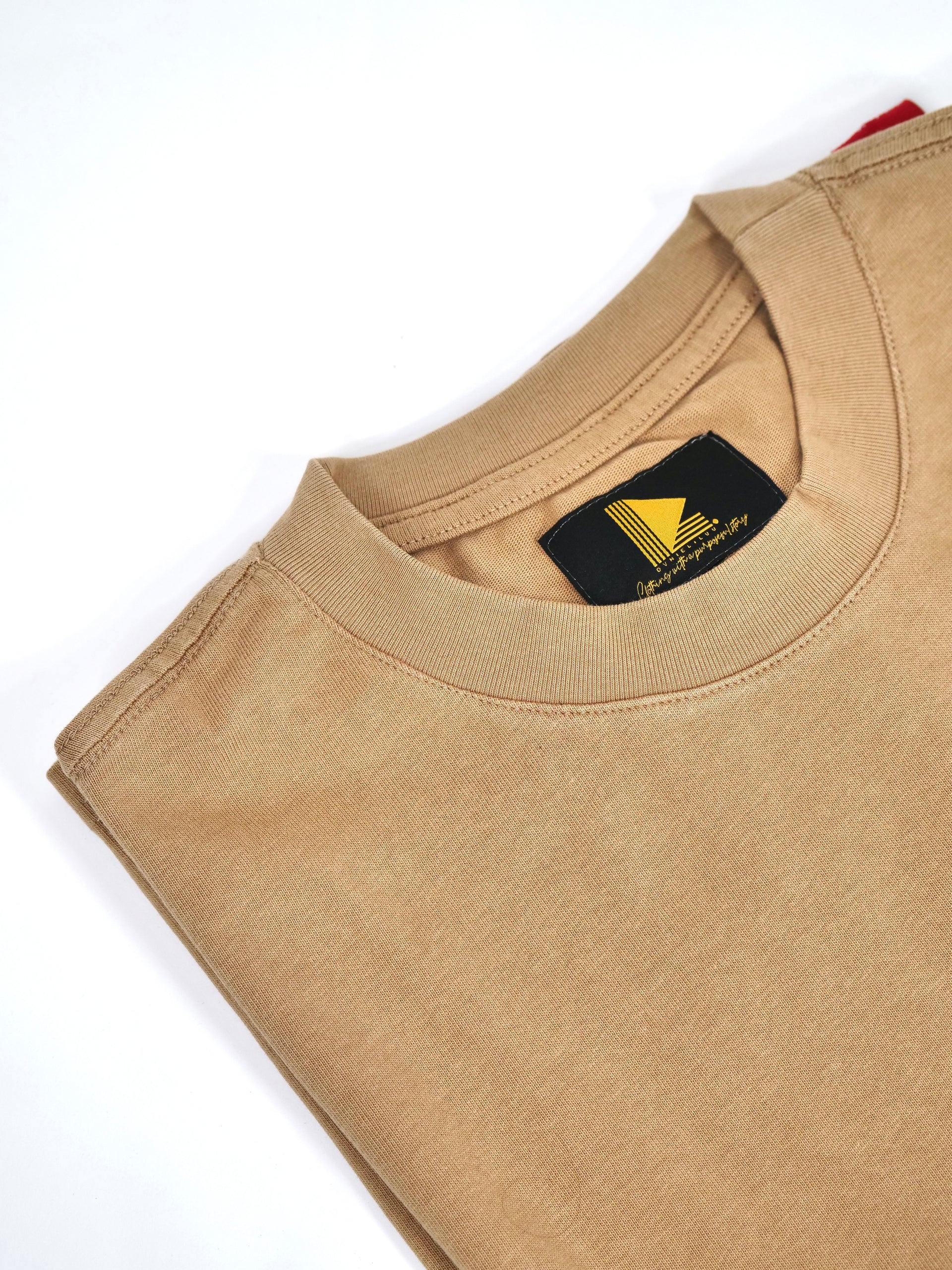 Heavyweight Drop Shoulder Tee (300+ GSM - Camel)