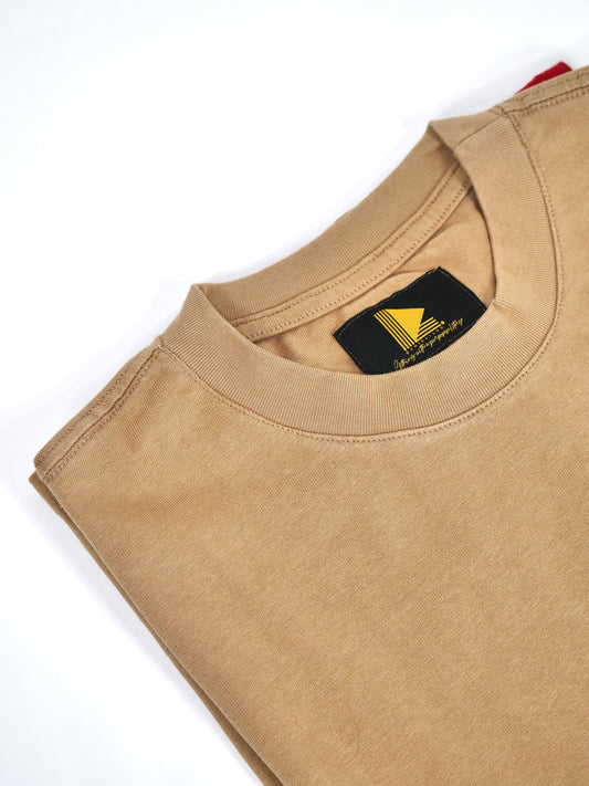 Heavyweight Drop Shoulder Tee (300+ GSM - Camel)