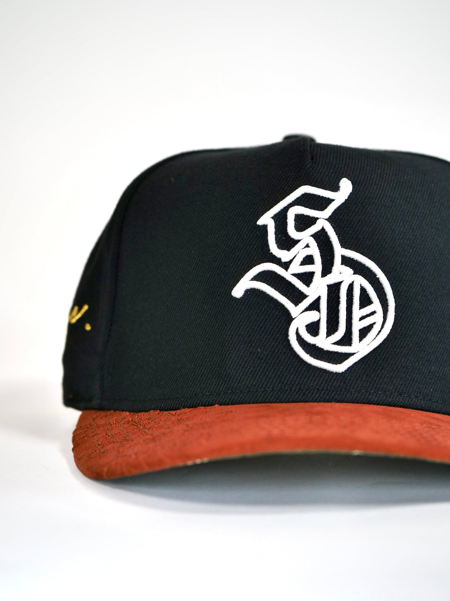 OG San Diego Snapback (Black/Tan Brown)