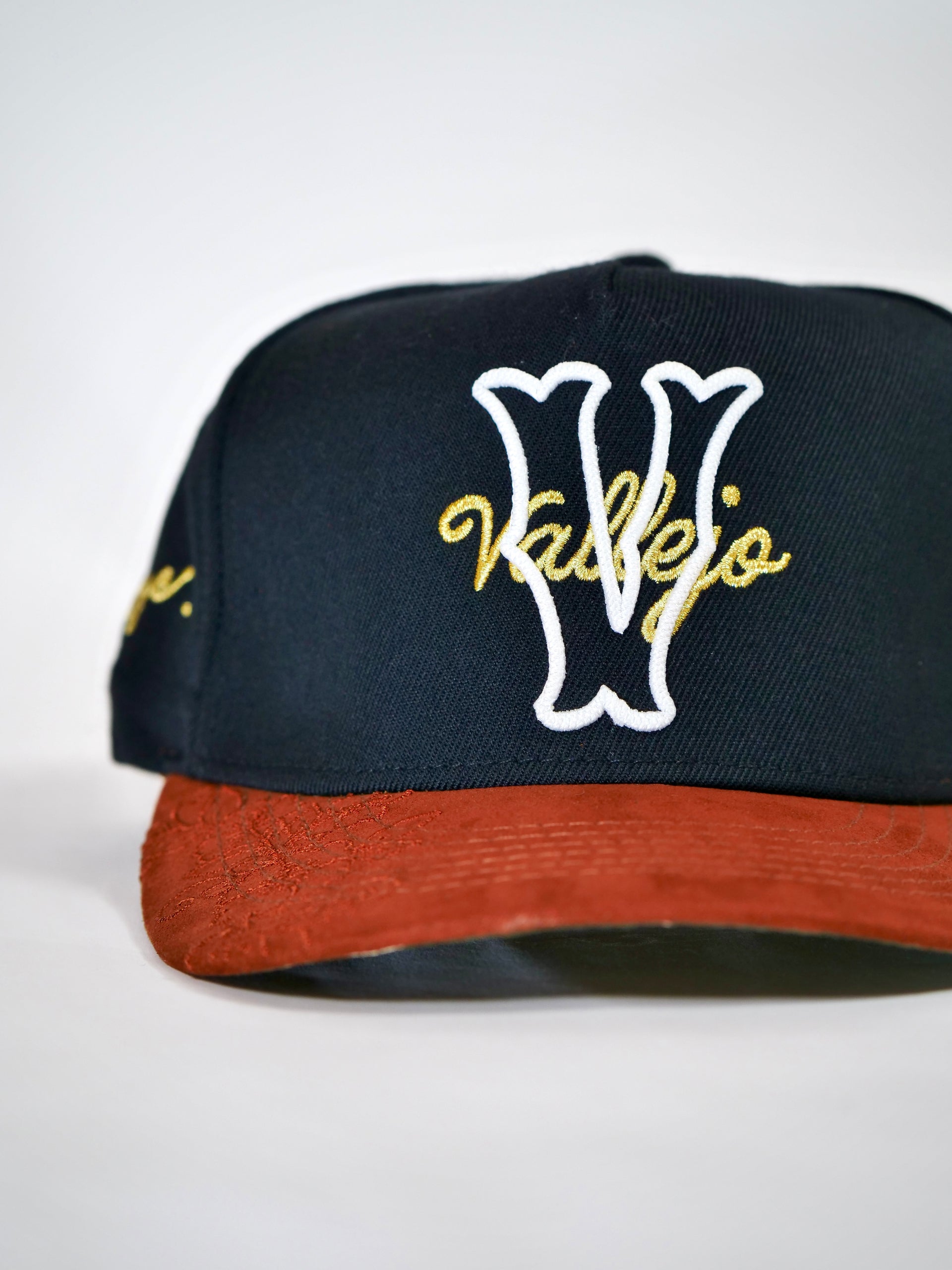 OG The V Snapback (Black/Tan)