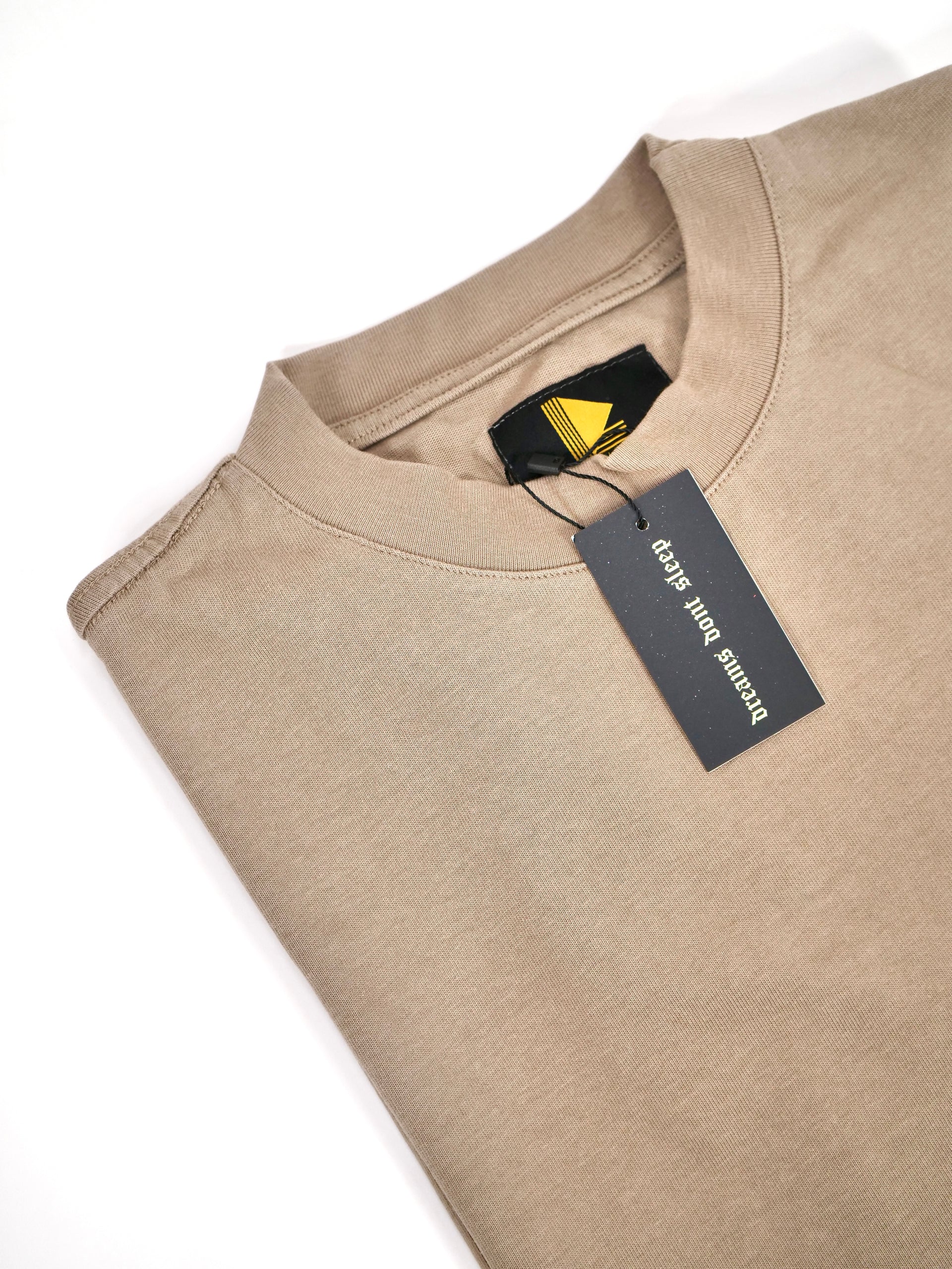 Heavyweight Drop Shoulder Tee (300+ GSM - Faded Brown)