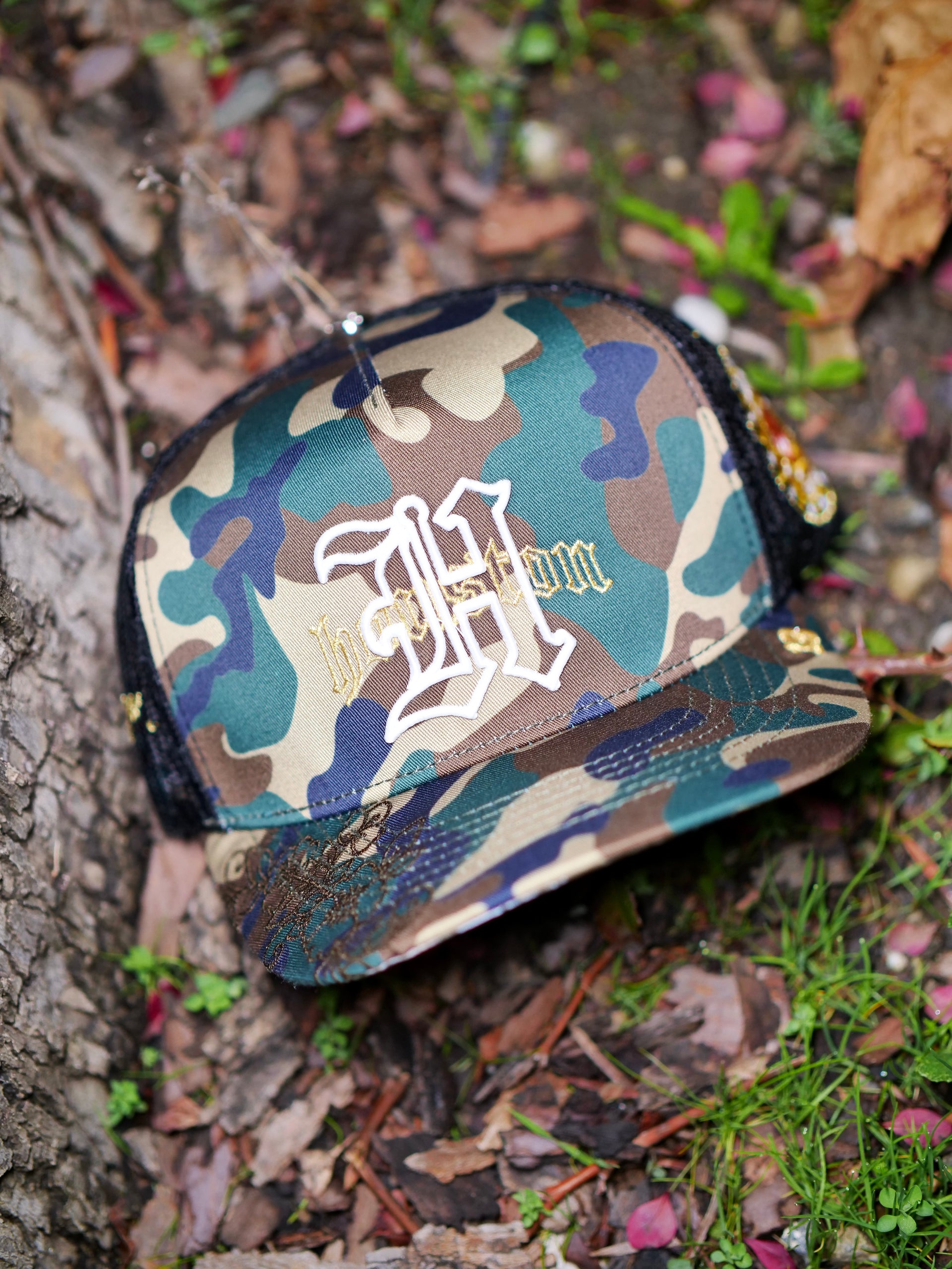 OG H-Town Snapback (Green Camo)