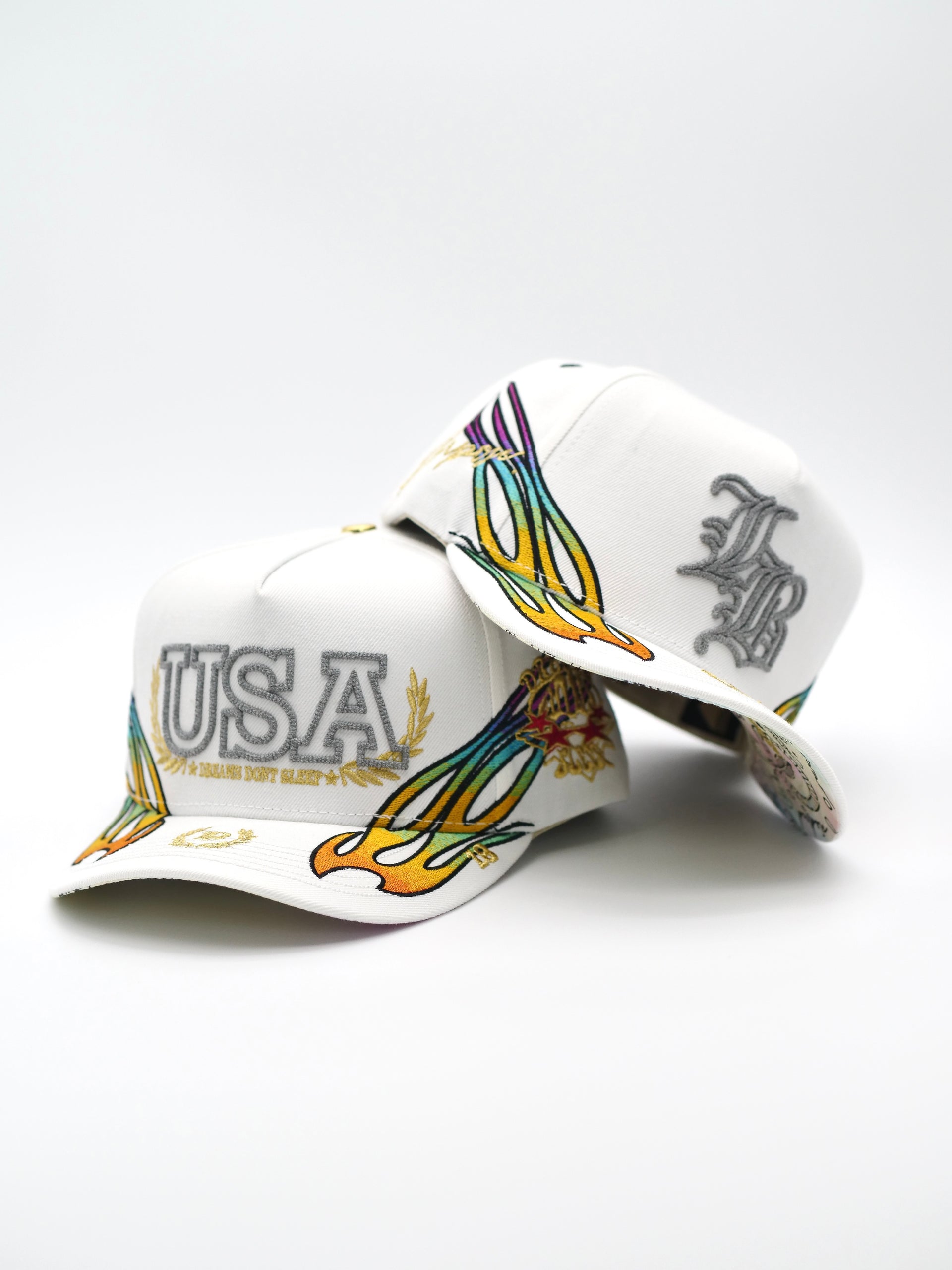 OG LB: Live Boundlessly Snapback (Iridescent Flames)