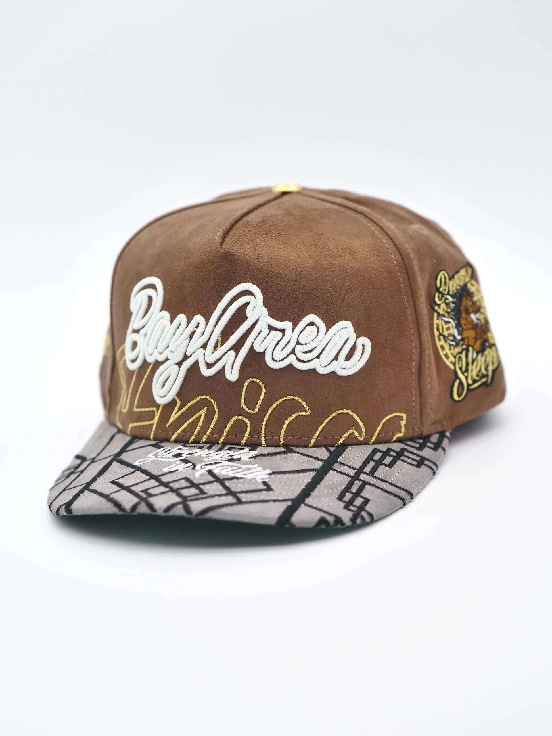 OG BA: From the Bay to the World Snapback (Brown/Grey)