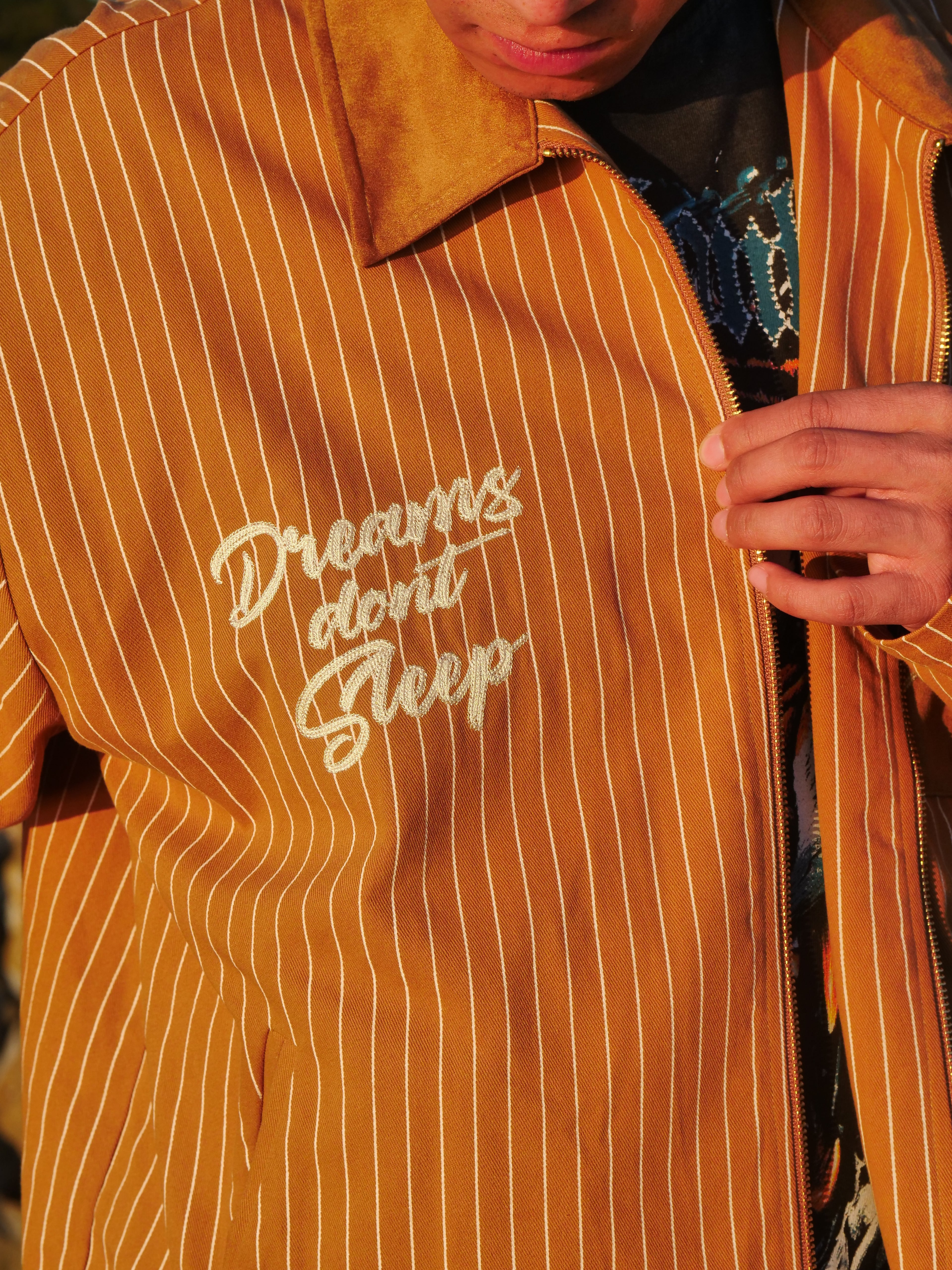 EazyLA x dvniel.luu Long-Sleeve Work Shirt Zip (Tan)