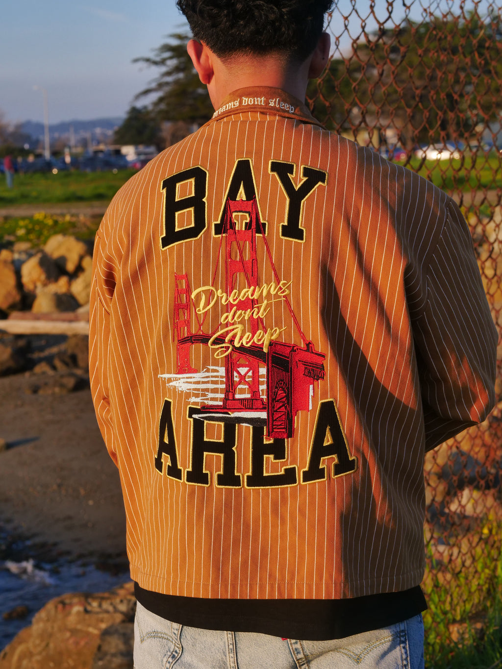 EazyLA x dvniel.luu Long-Sleeve Work Shirt Zip (Tan)