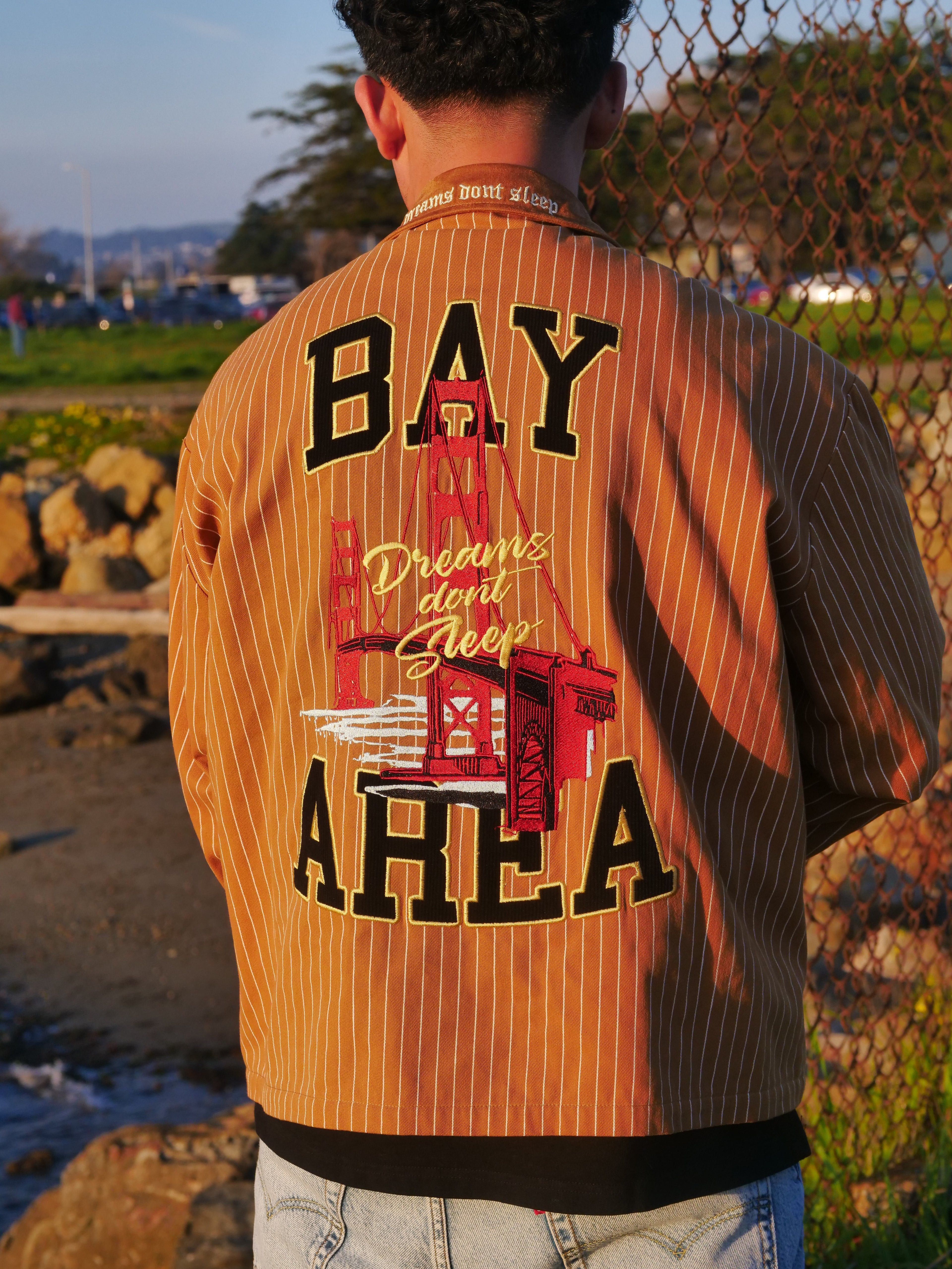 EazyLA x dvniel.luu Long-Sleeve Work Shirt Zip (Tan)
