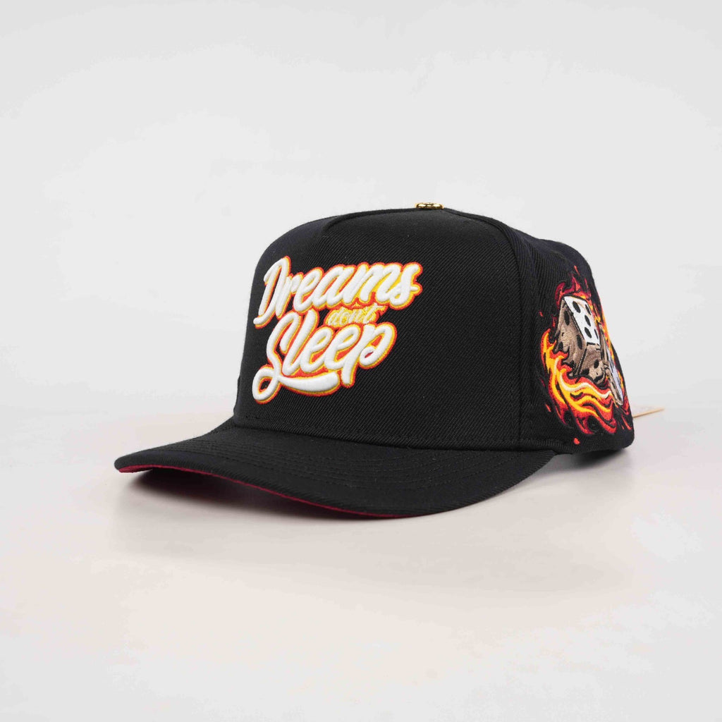 OG DDS: Dreams Don't Sleep Snapback (Flaming Dice)
