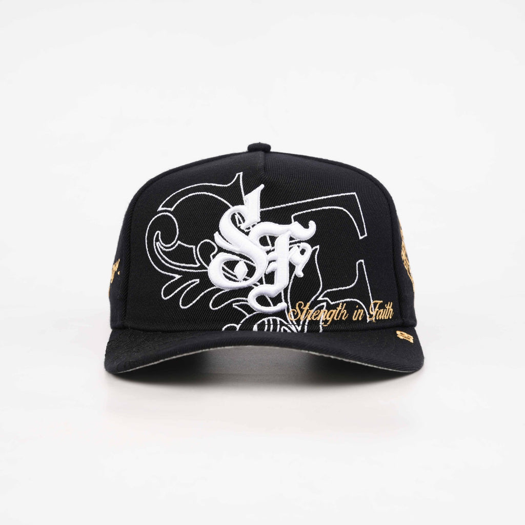 OG SF: Strenght in Faith Snapback (Black Acrylic)