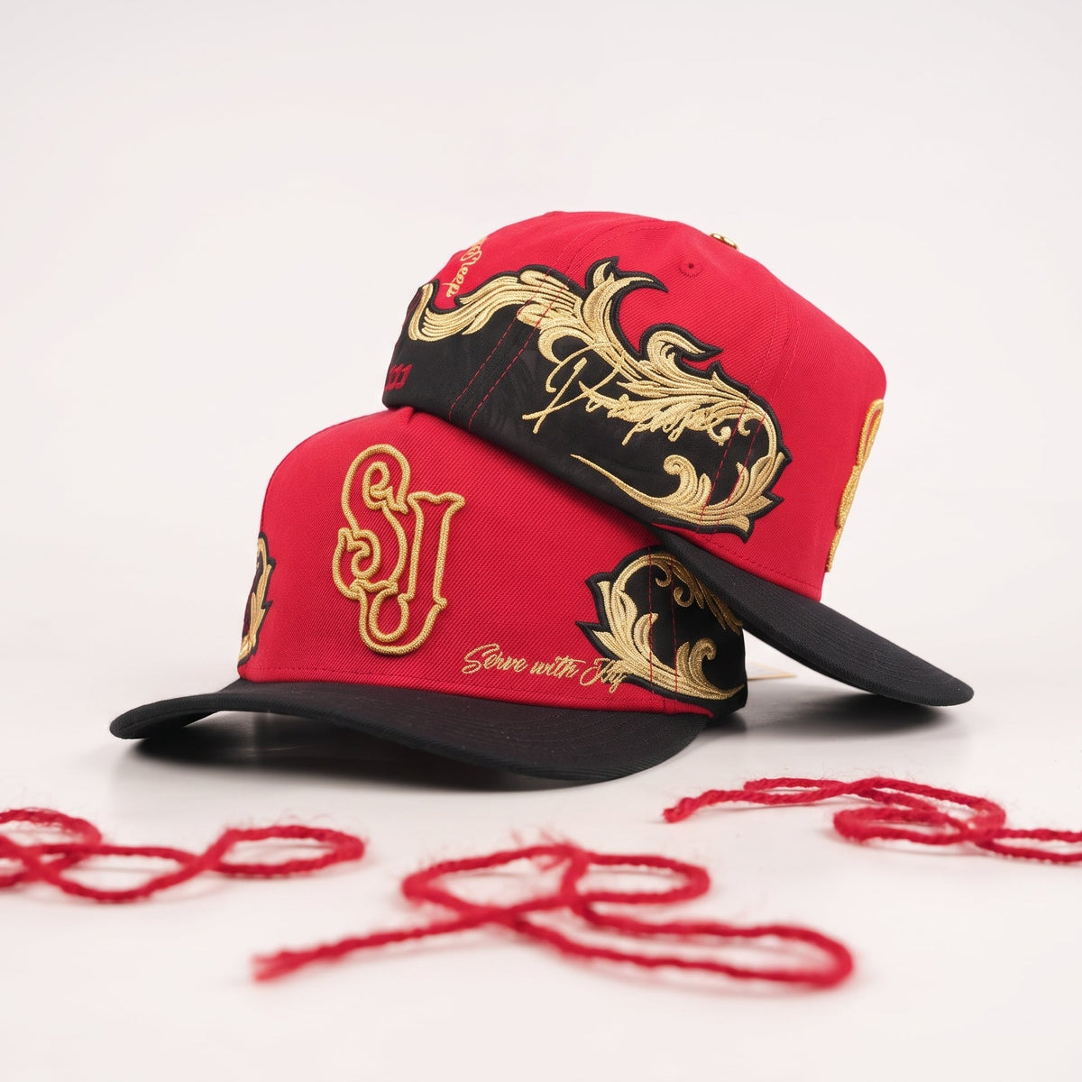 OG SJ: Serve with Joy Snapback (Red Monarch)