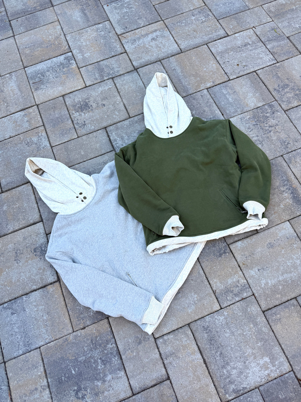 Heavyweight Reversible Blanket Hoodie (Grey)