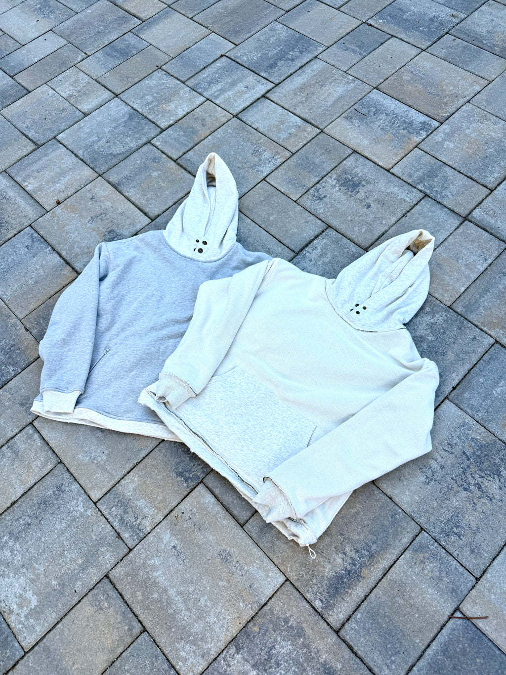Heavyweight Reversible Blanket Hoodie (Grey)