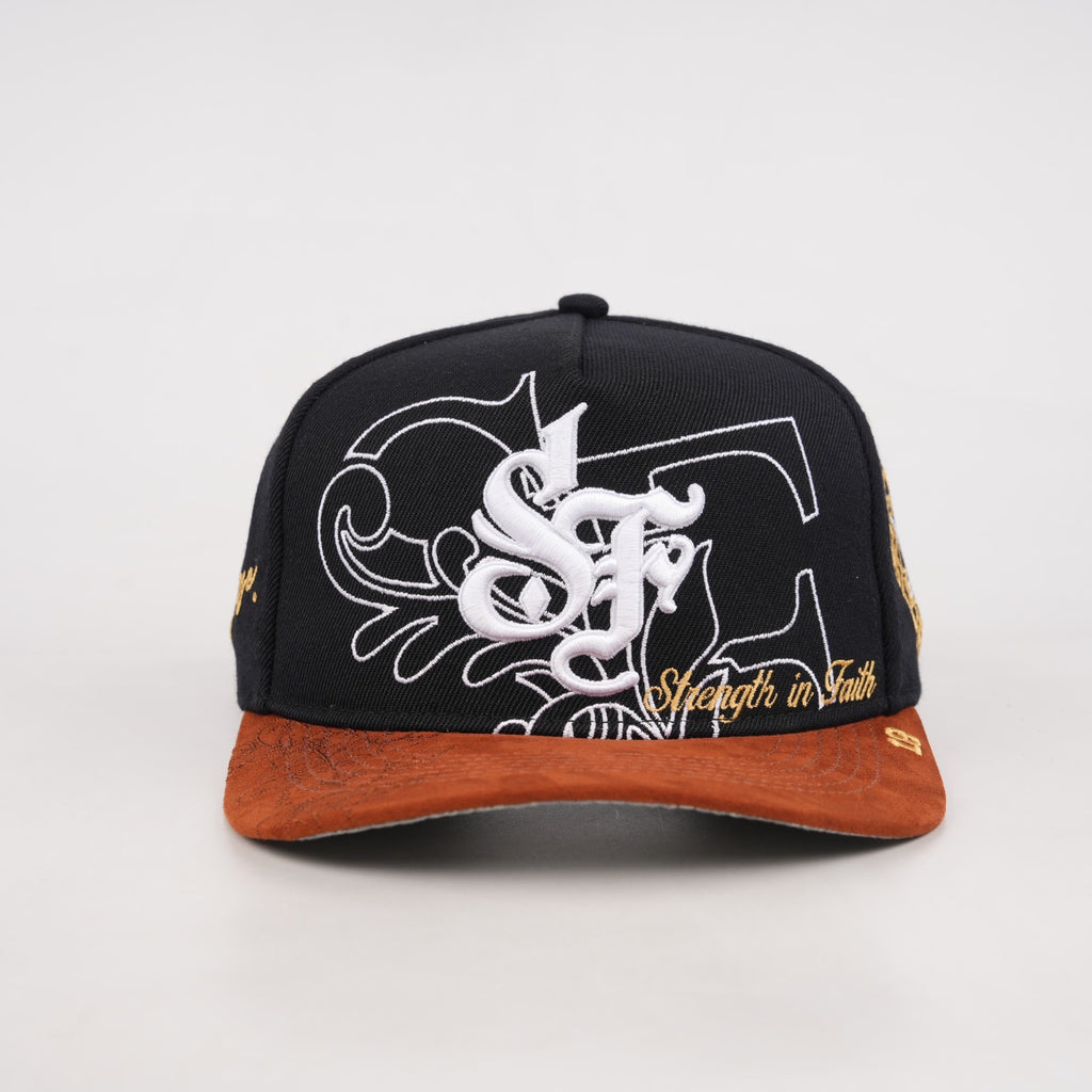 OG SF: Strenght in Faith Snapback (Black/Tan)