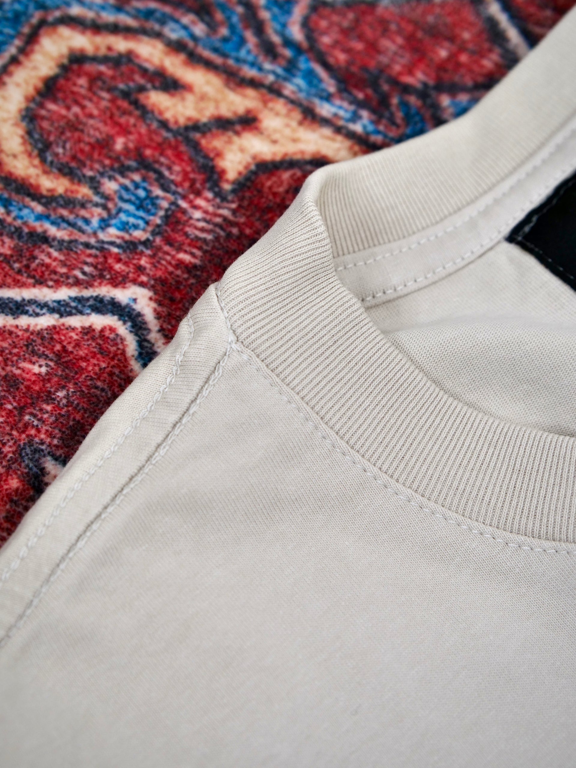 Heavyweight Drop Shoulder Tee (300+ GSM - Taupe/Sand)