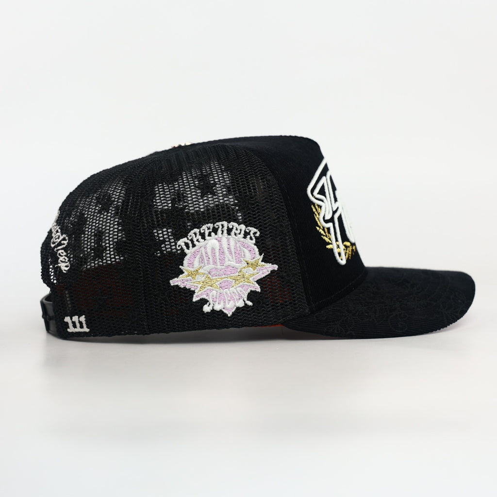 OG Frisco: The City that Made Me Trucker (Black Corduroy/Mesh)