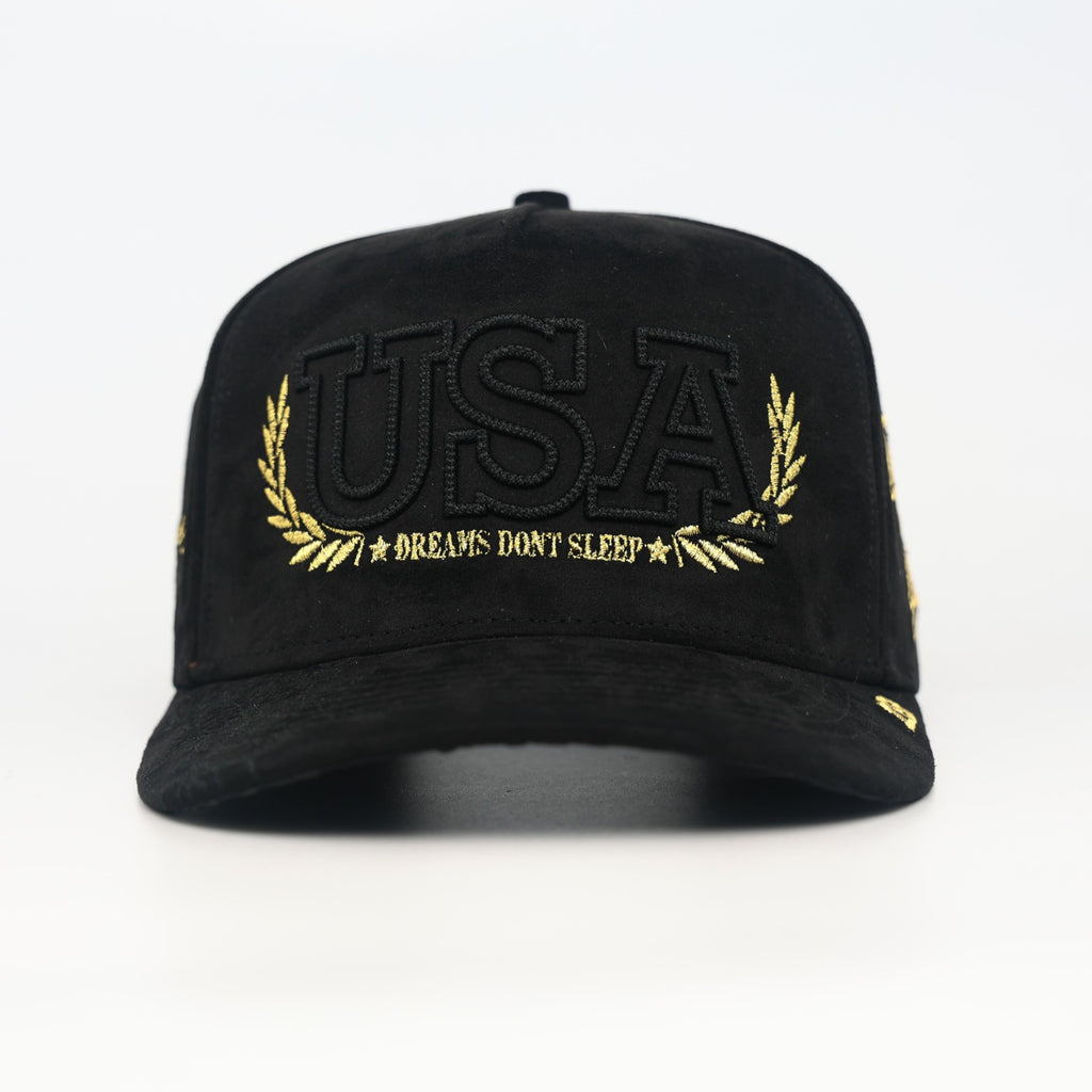 OG USA Snapback (Triple Black)
