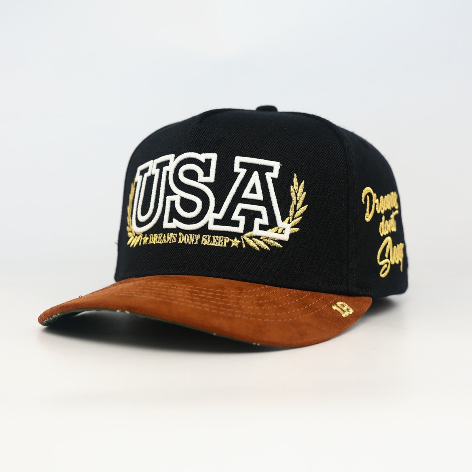 OG USA Snapback (Black/Tan)