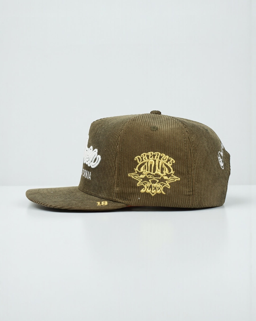 OG BA: From the Bay to the World Snapback (Olive Corduroy)
