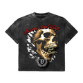 Vintage Graphic Tee (Skull Burst - Dark Charcoal)