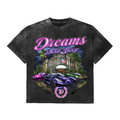 Vintage Graphic Tee (Scenic Cars - Dark Charcoal)