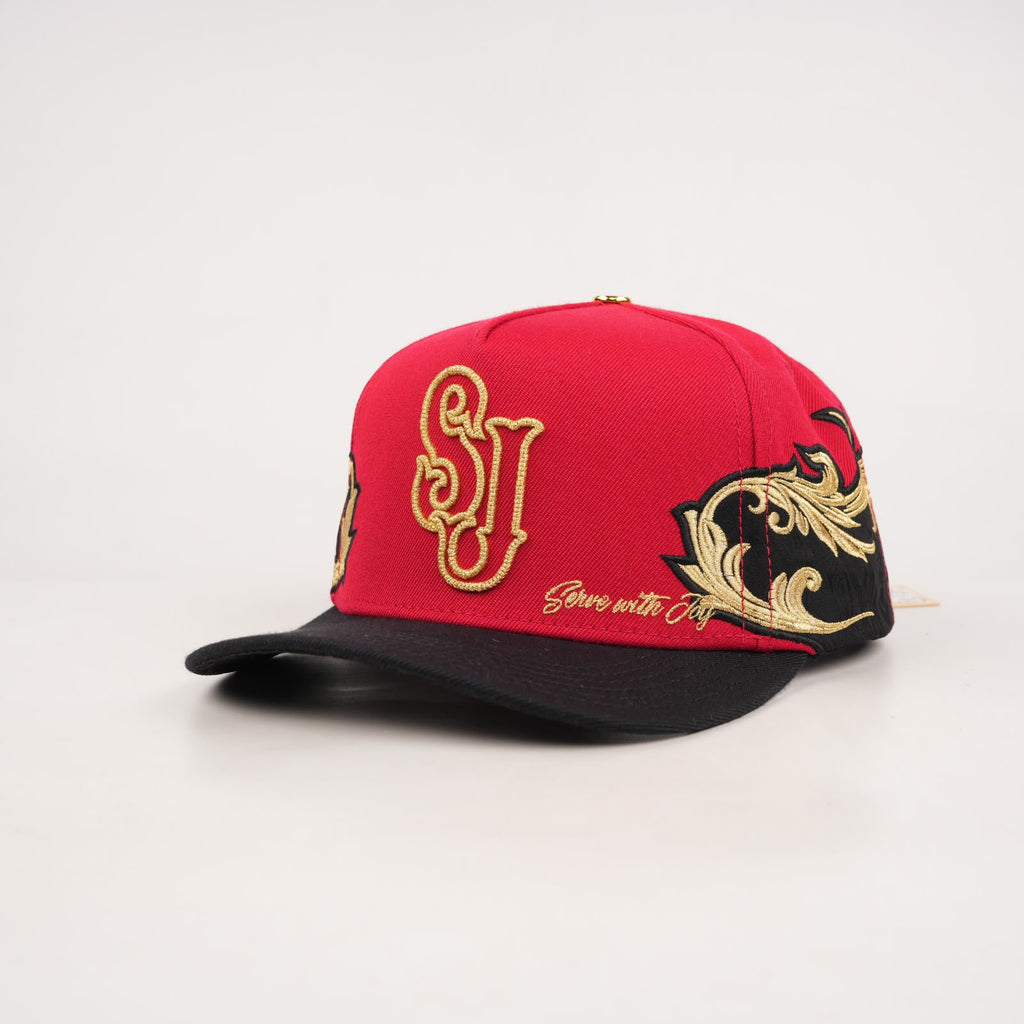 OG SJ: Serve with Joy Snapback (Red Monarch)