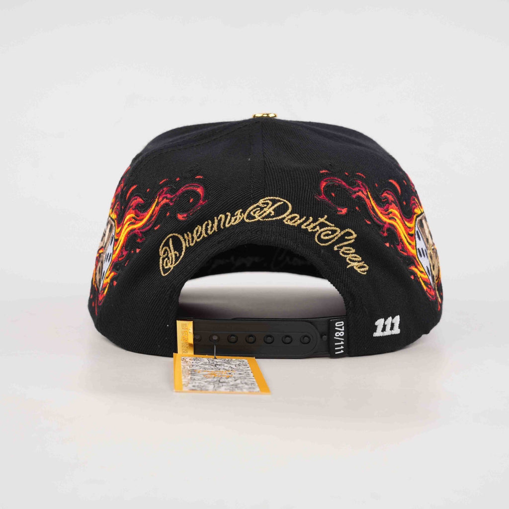 OG DDS: Dreams Don't Sleep Snapback (Flaming Dice)