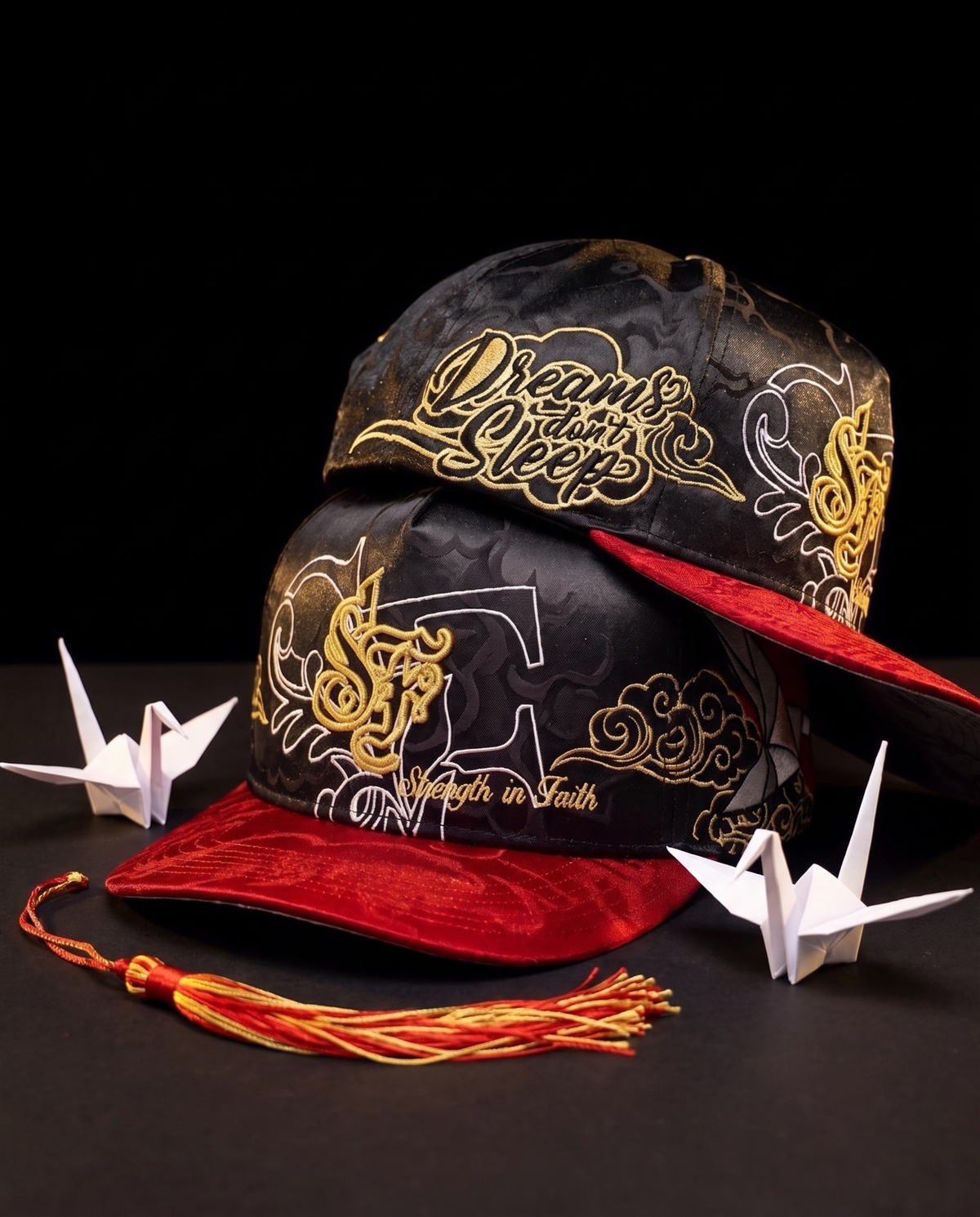 OG SF: Strength in Faith Snapback (Autumn Moon Festival - Paper Crane)